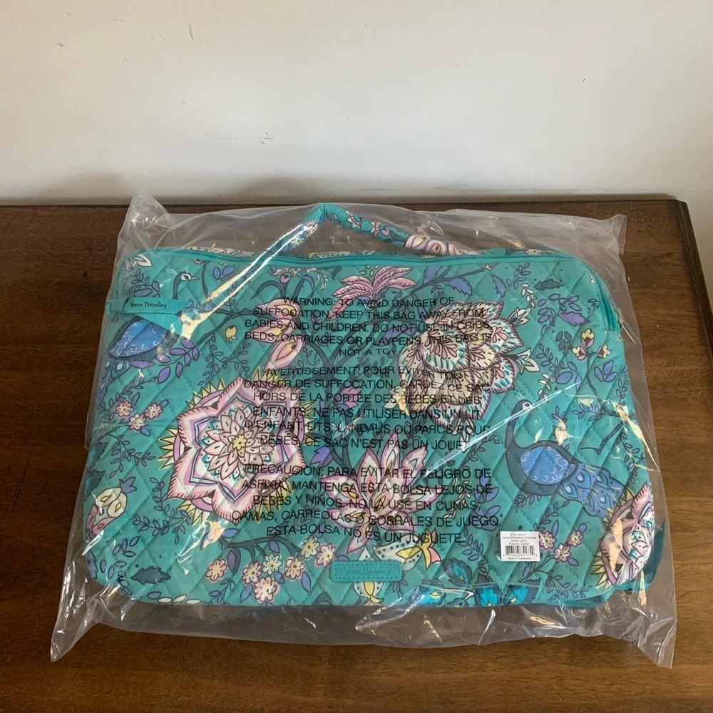 🎉HP🎉New Vera Bradley Laptop Workstation Crossbody Peacock Garden